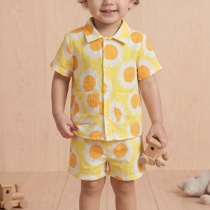 Sunflower Print Kids Shirt